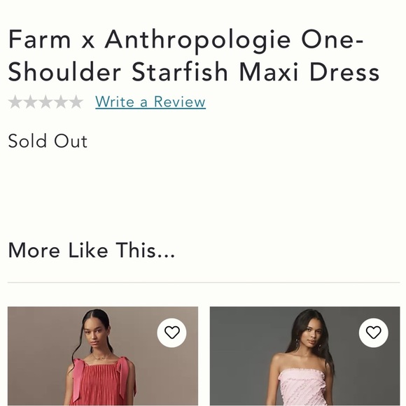 Farm Rio x Anthro,One-Shoulder,Belted,
Starfish Dress, STUNNING, GUC, Size Med - Picture 3 of 11